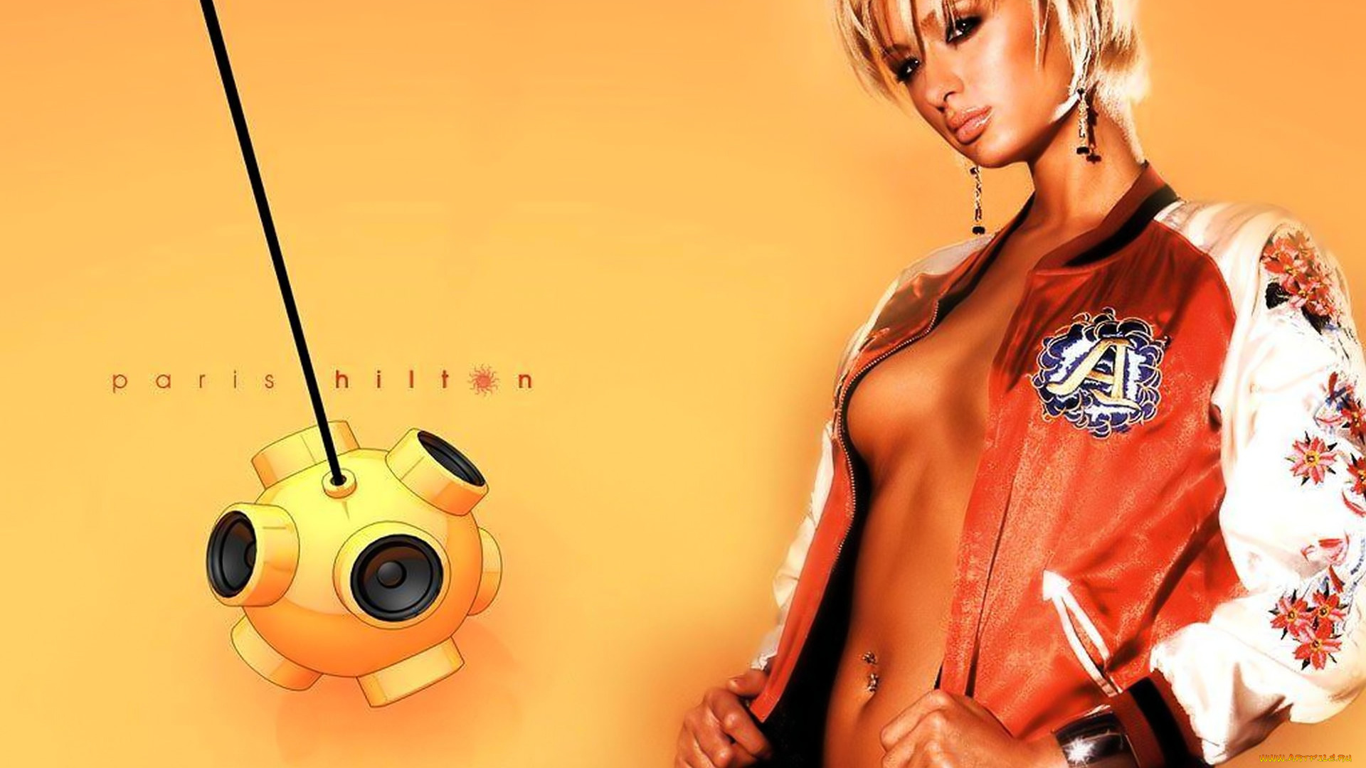 девушки, paris, hilton, блондинка, куртка