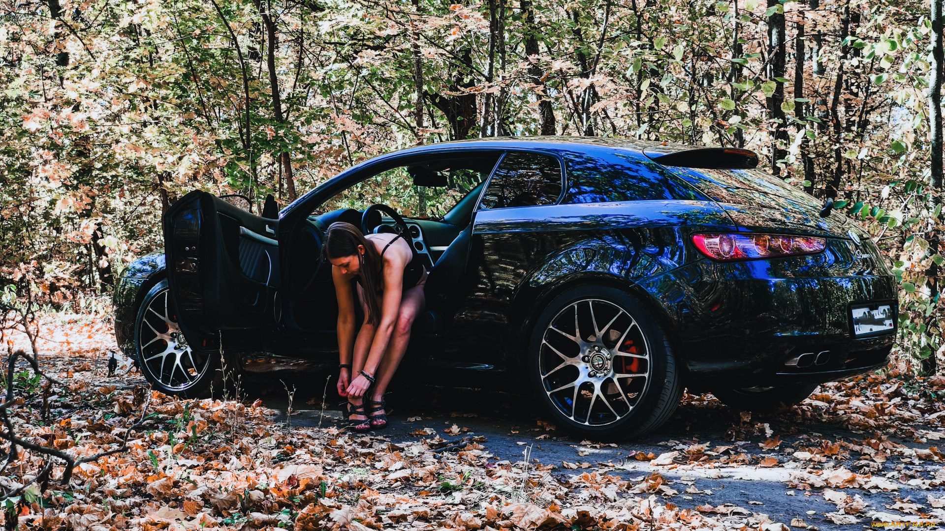 автомобили, -авто, с, девушками, alfa, romeo