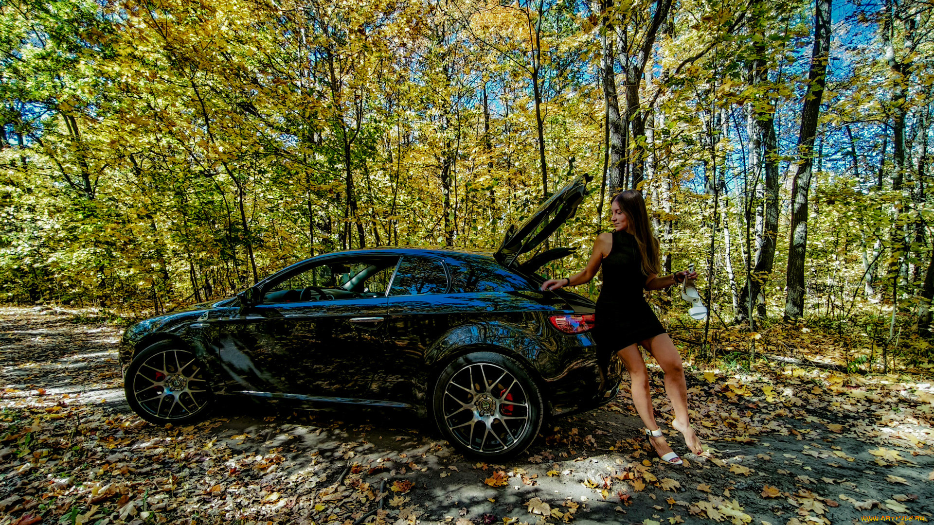 автомобили, -авто, с, девушками, alfa, romeo