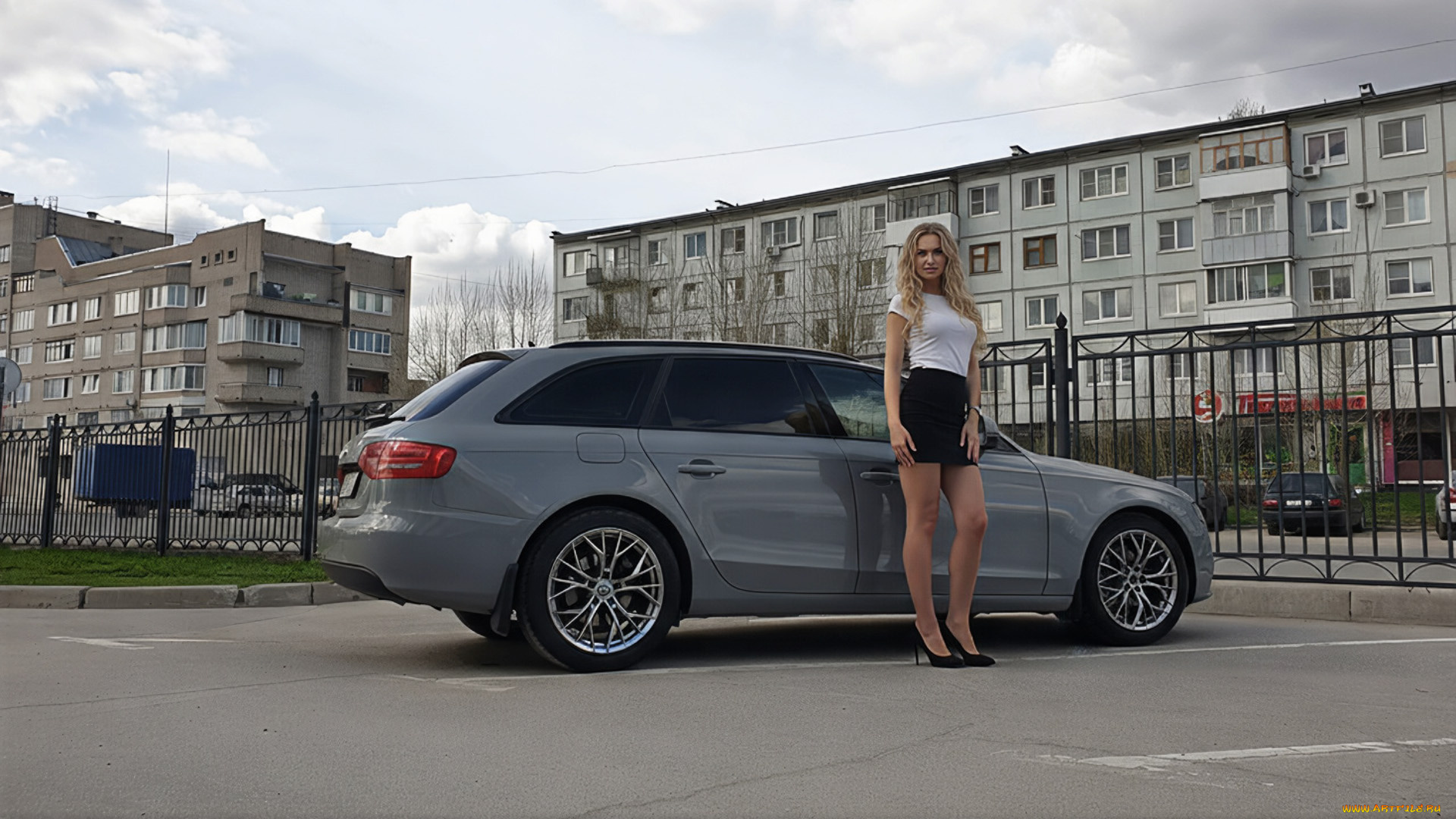 автомобили, -авто, с, девушками, audi, a4