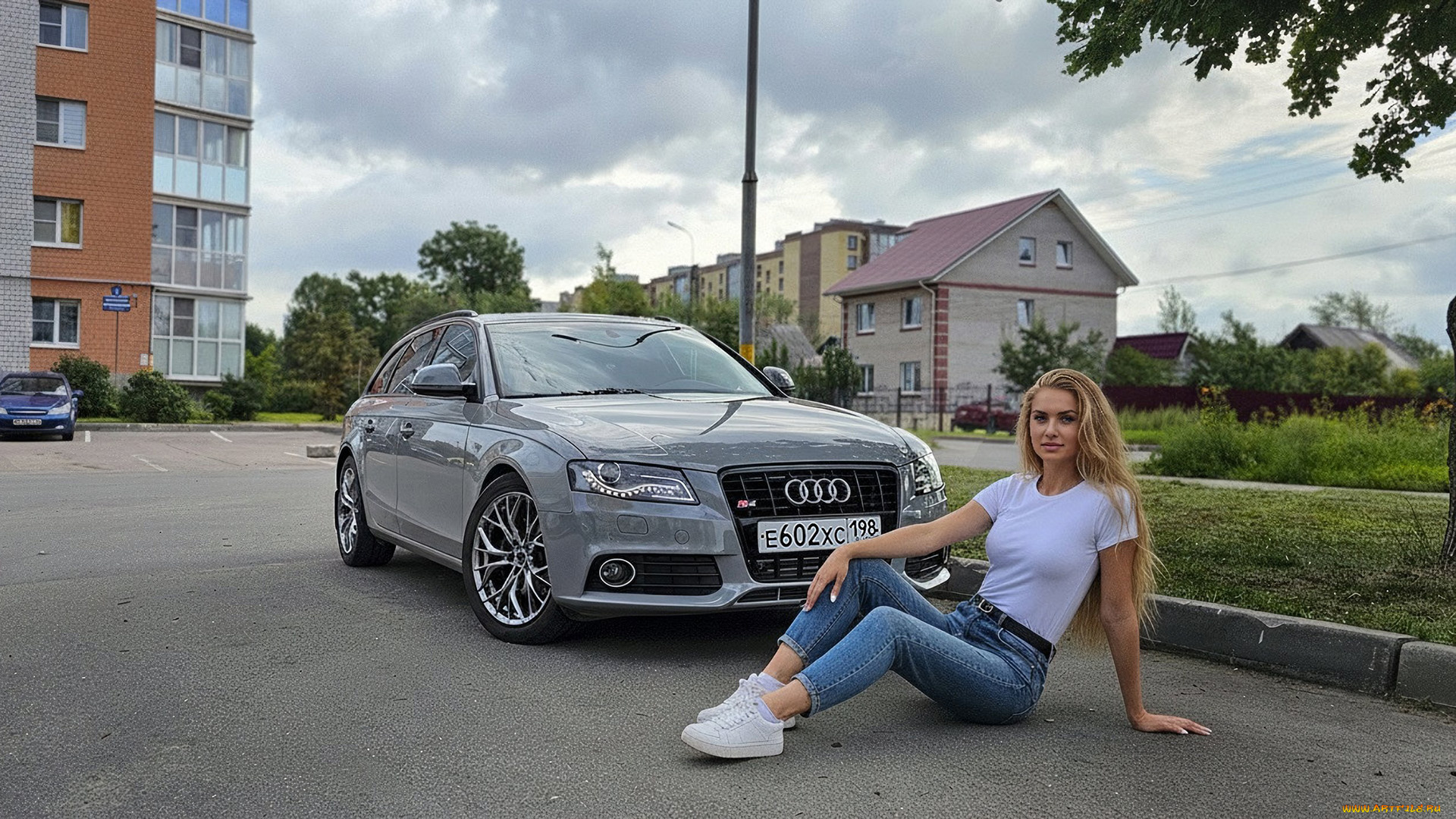 автомобили, -авто, с, девушками, audi, a4