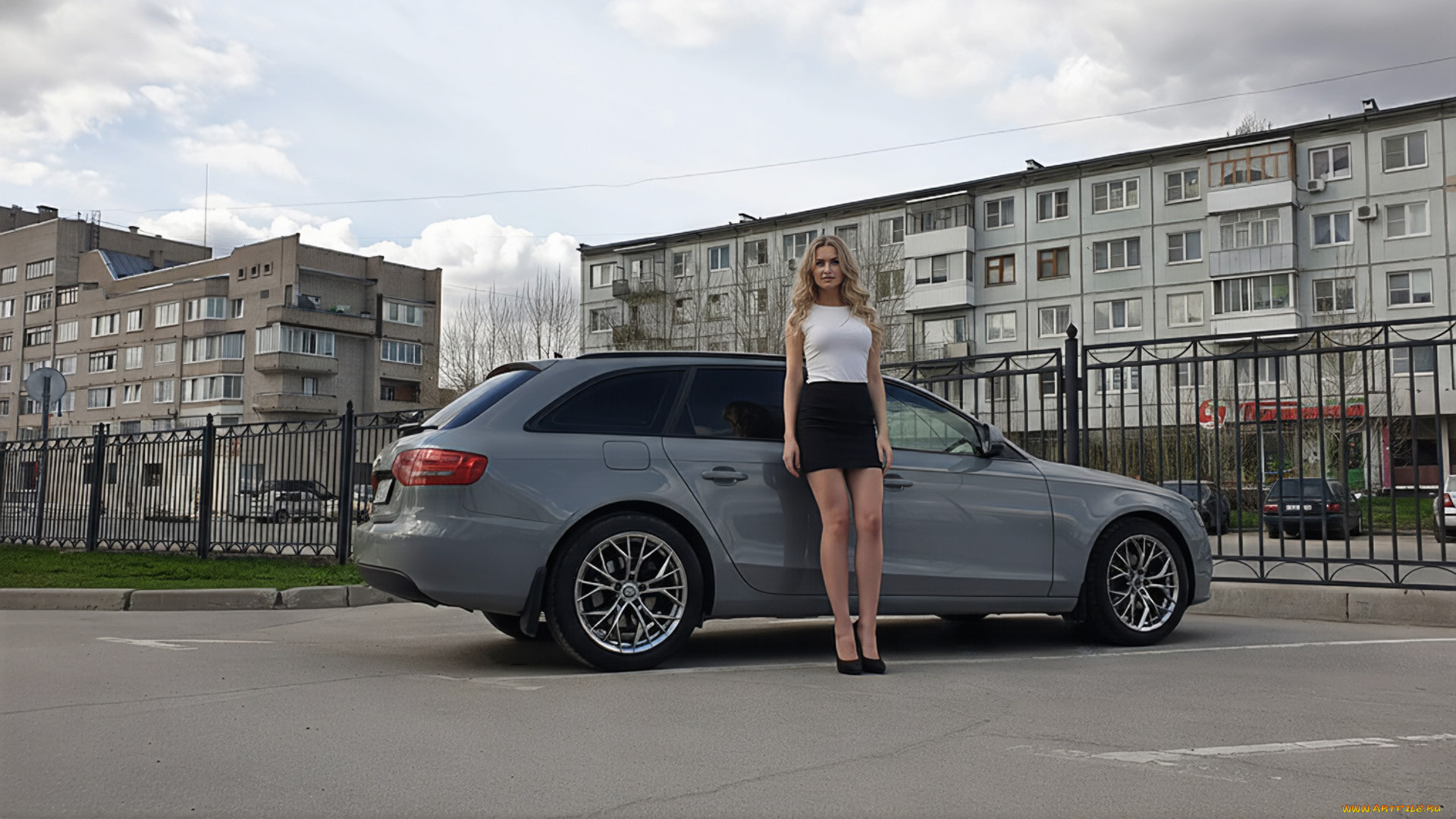 автомобили, -авто, с, девушками, audi, a4