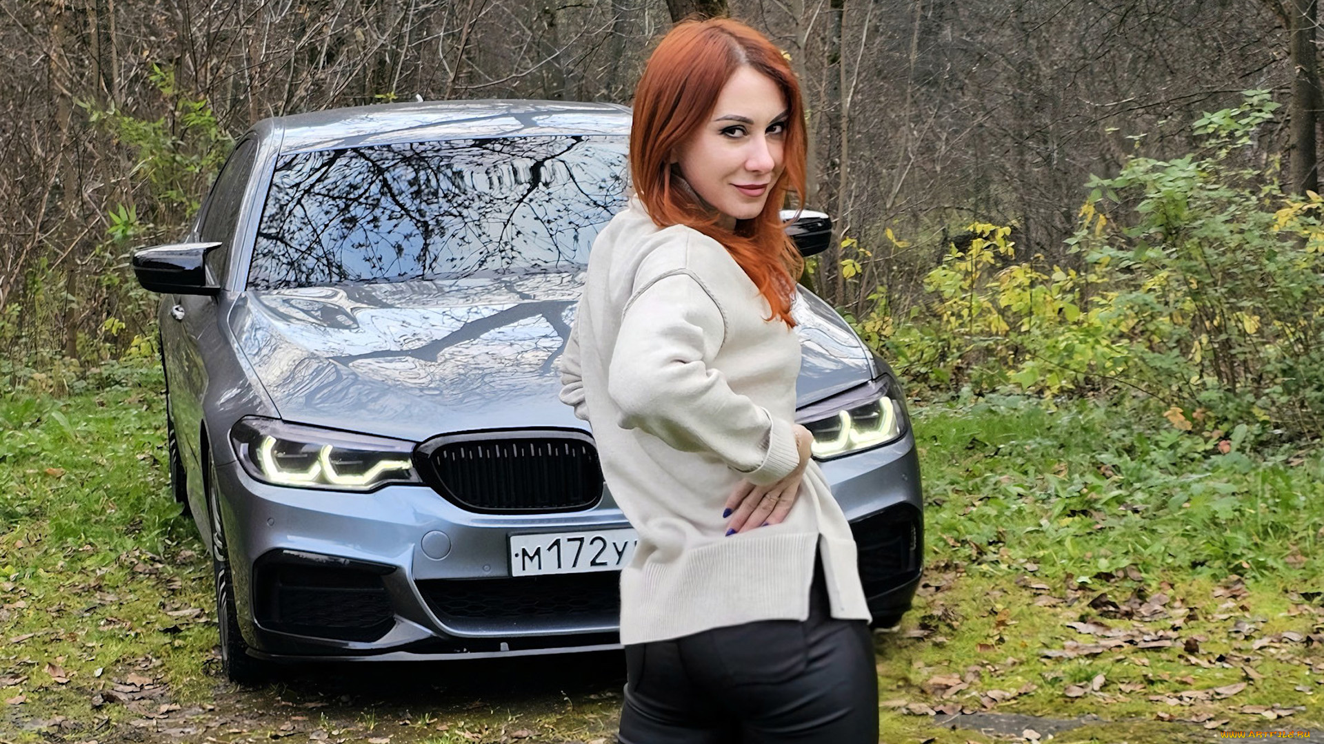 автомобили, -авто, с, девушками, bmw, 5, series