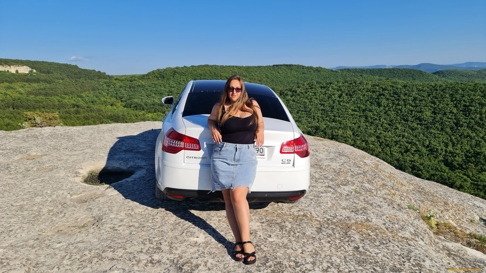 автомобили, -авто, с, девушками, citroen, c5