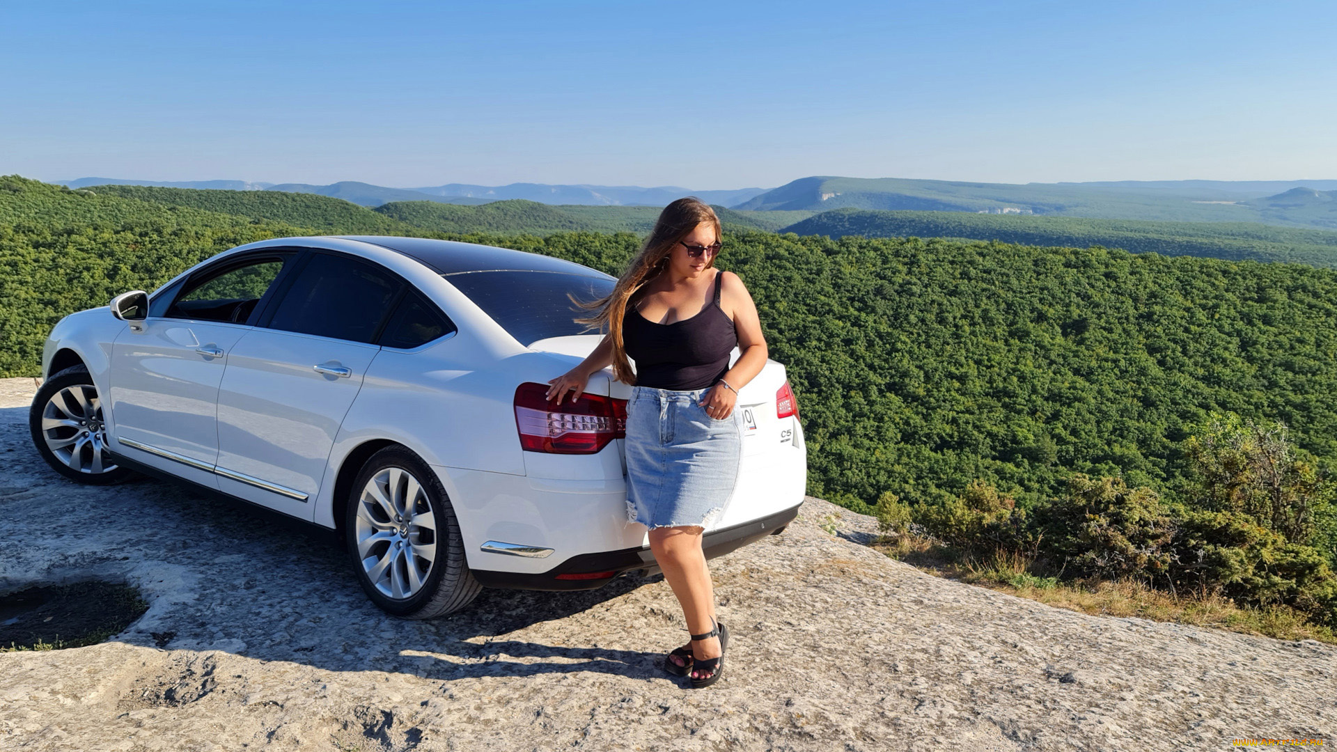 автомобили, -авто, с, девушками, citroen, c5