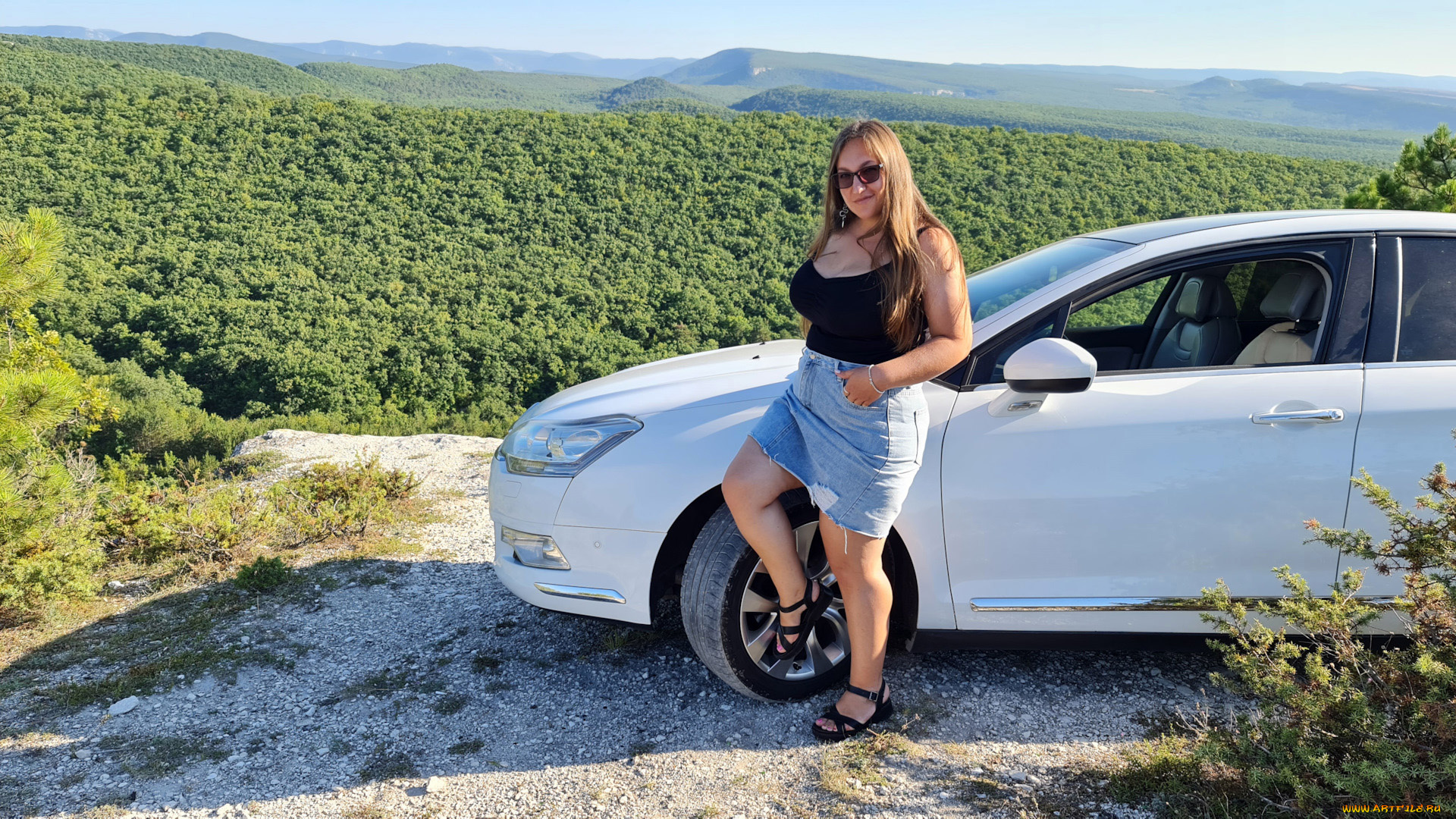 автомобили, -авто, с, девушками, citroen, c5