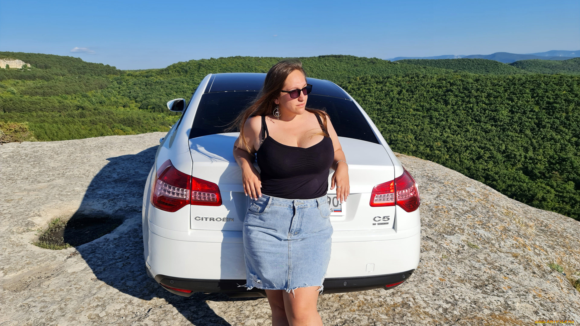 автомобили, -авто, с, девушками, citroen, c5