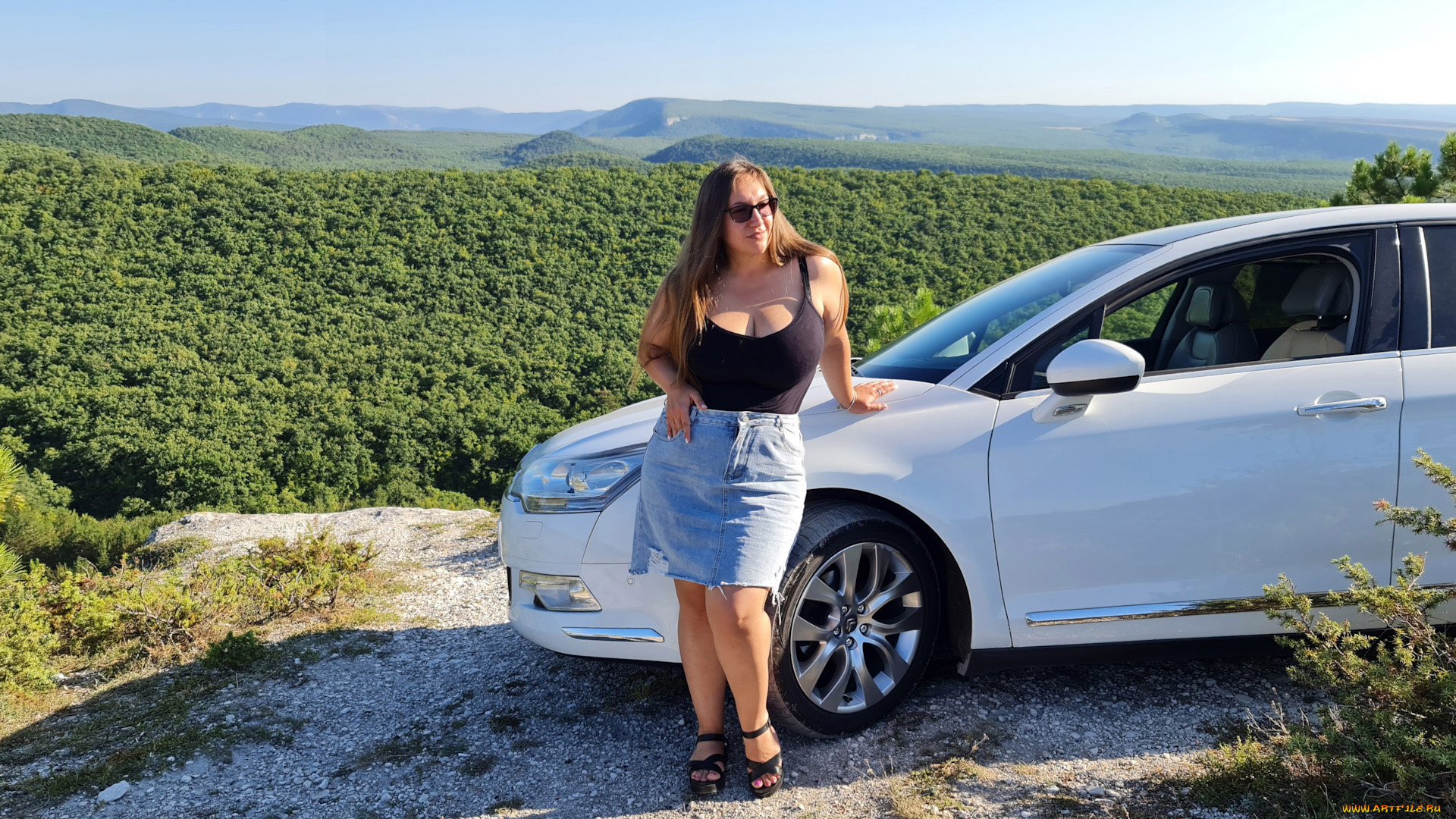 автомобили, -авто, с, девушками, citroen, c5