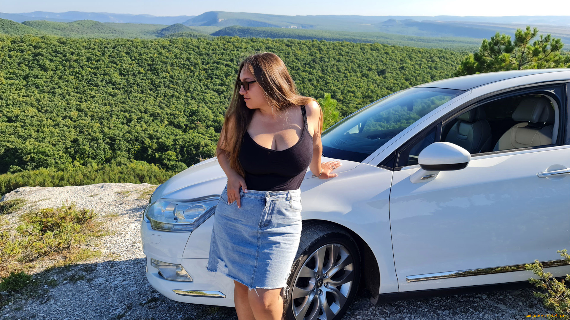 автомобили, -авто, с, девушками, citroen, c5