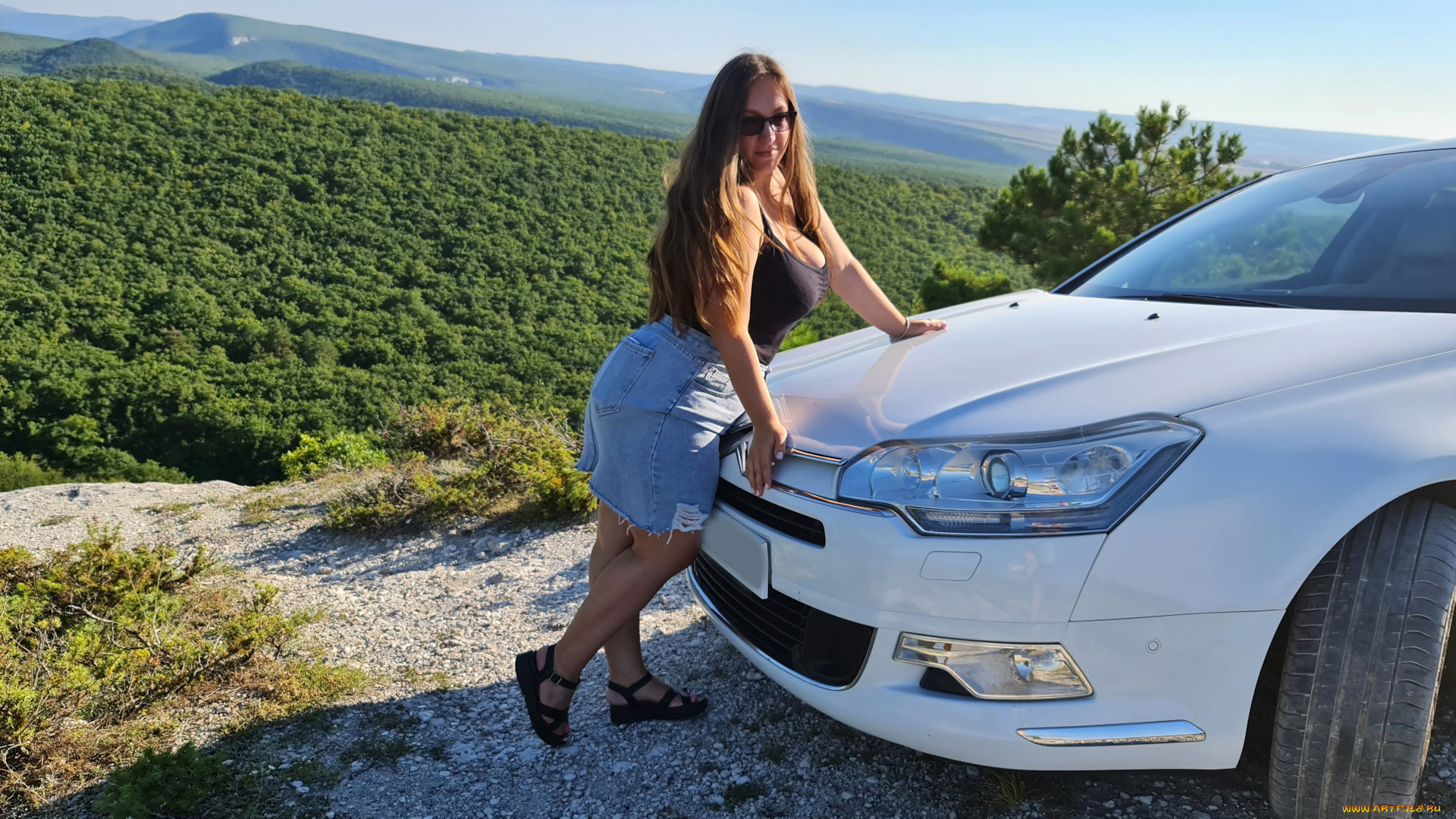 автомобили, -авто, с, девушками, citroen, c5