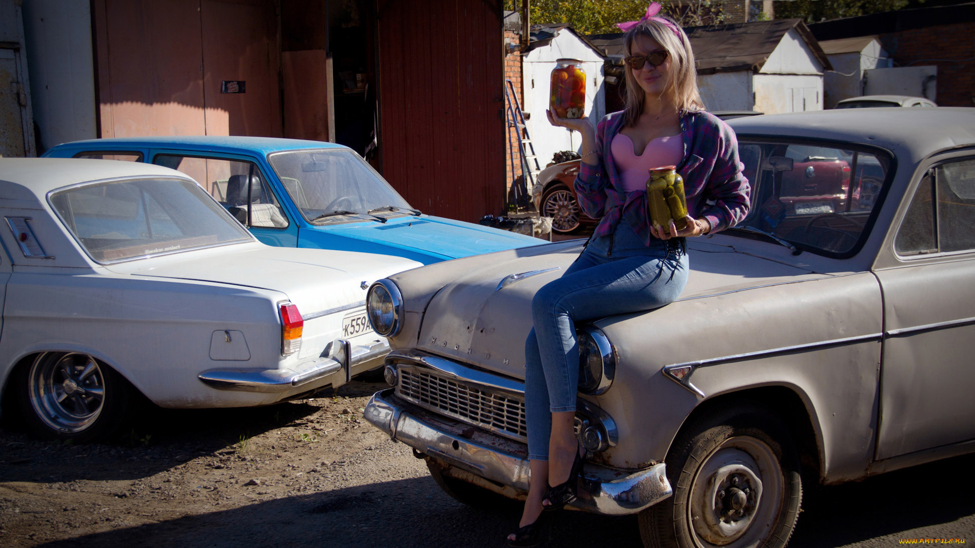 автомобили, -авто, с, девушками, красивая, девушка