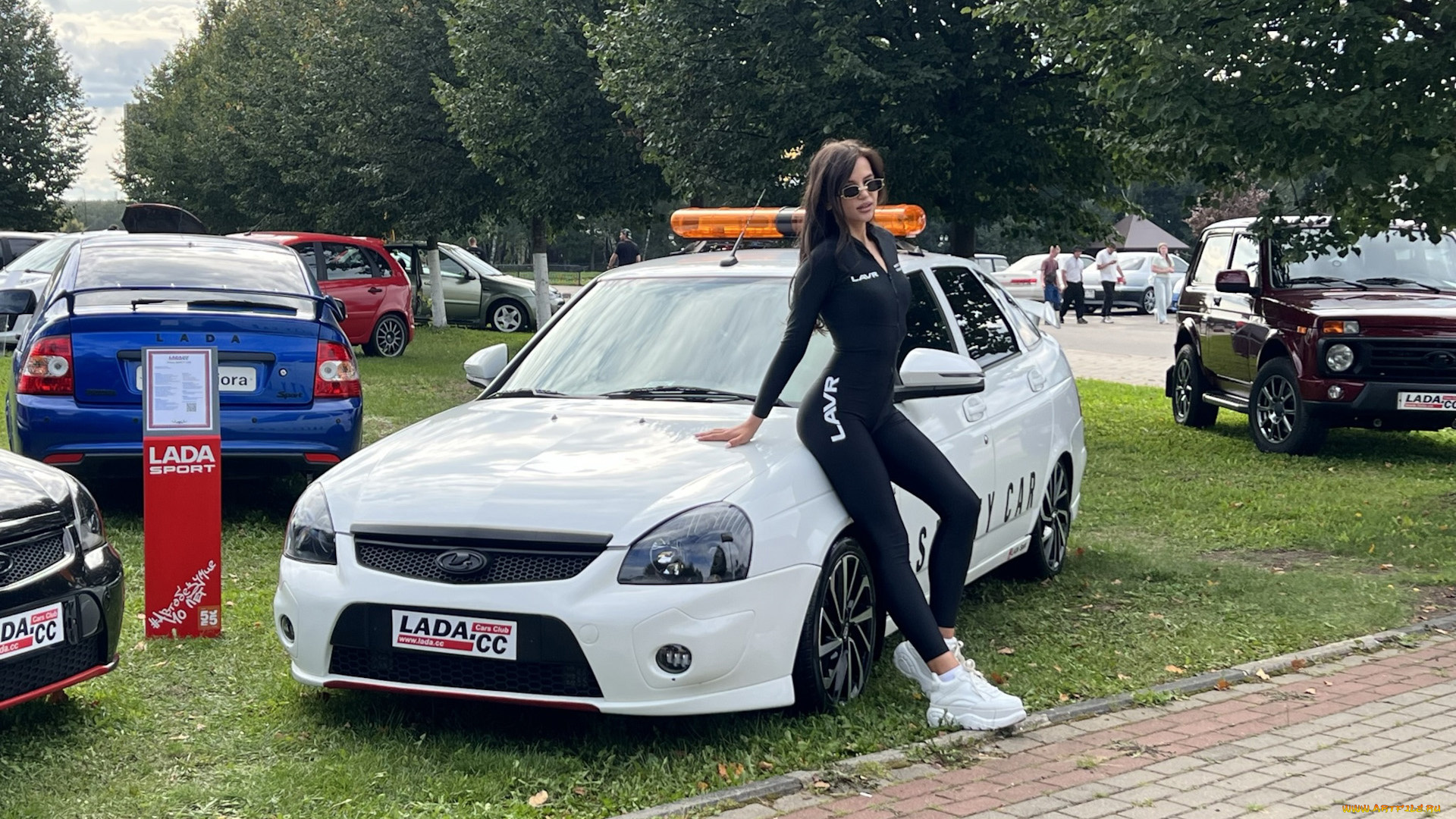 автомобили, -авто, с, девушками, lada, priora