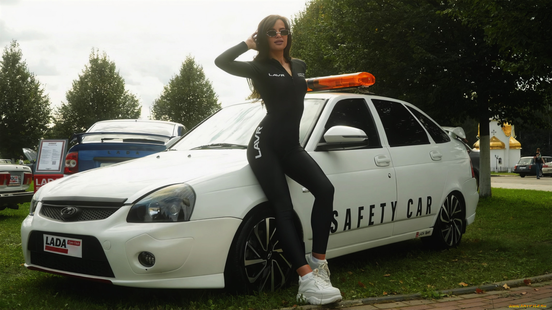 автомобили, -авто, с, девушками, lada, priora
