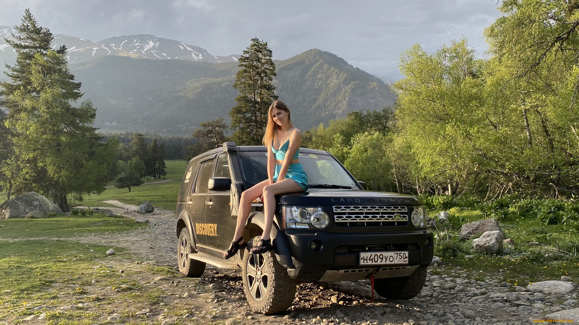 автомобили, -авто, с, девушками, land, rover, range