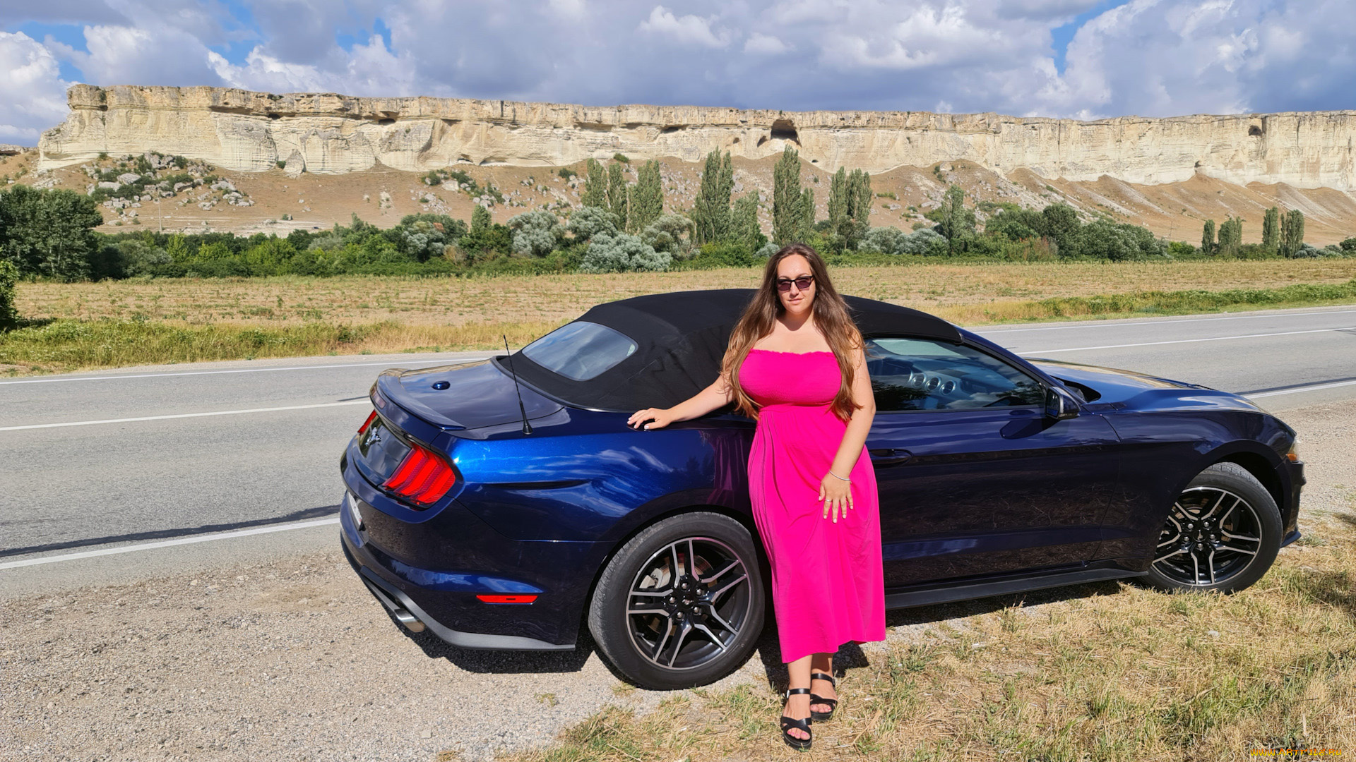 автомобили, -авто, с, девушками, mustang