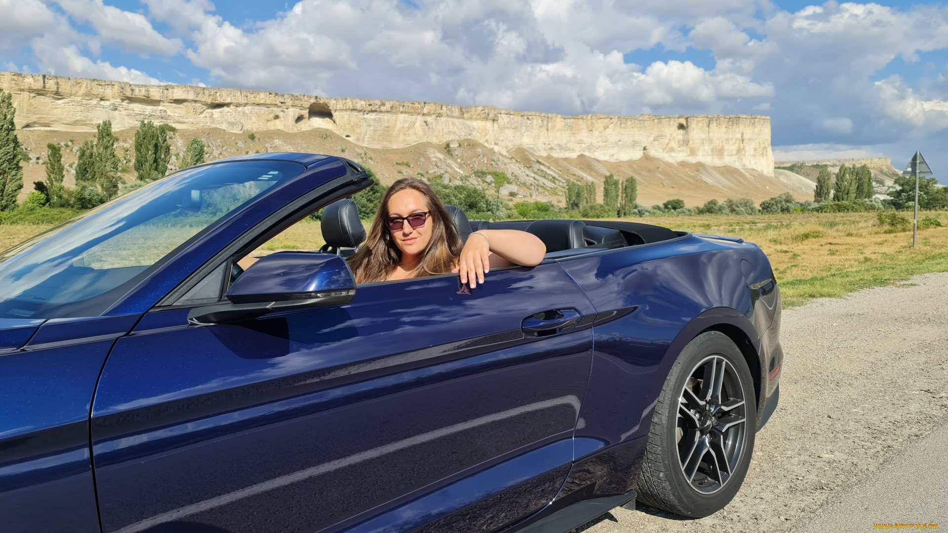 автомобили, -авто, с, девушками, mustang