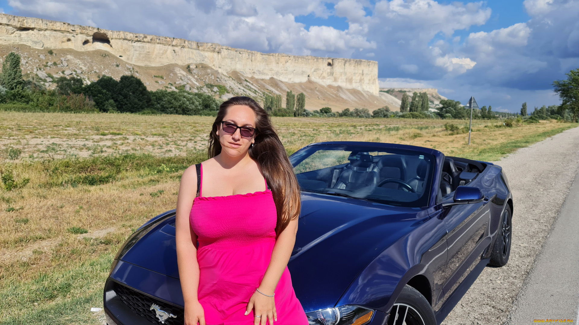 автомобили, -авто, с, девушками, mustang