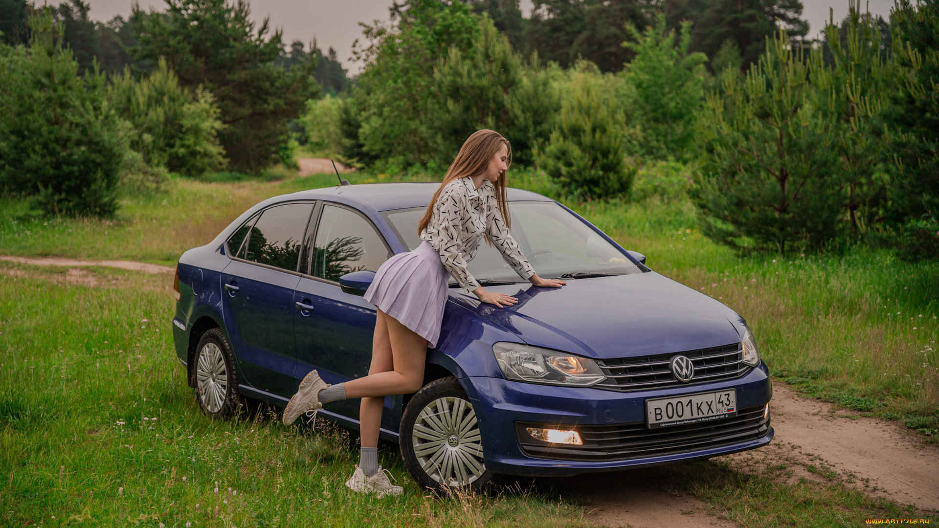 автомобили, -авто, с, девушками, volkswagen, polo