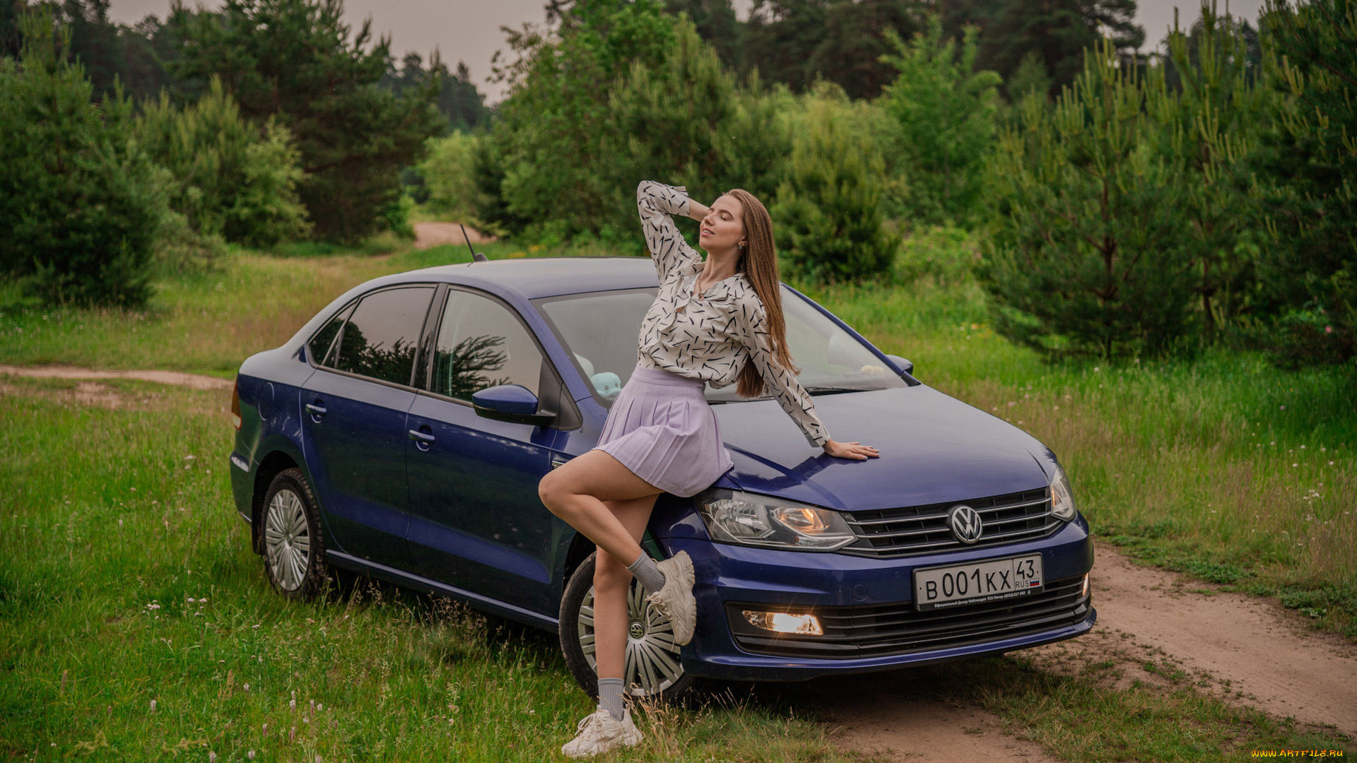 автомобили, -авто, с, девушками, volkswagen, polo