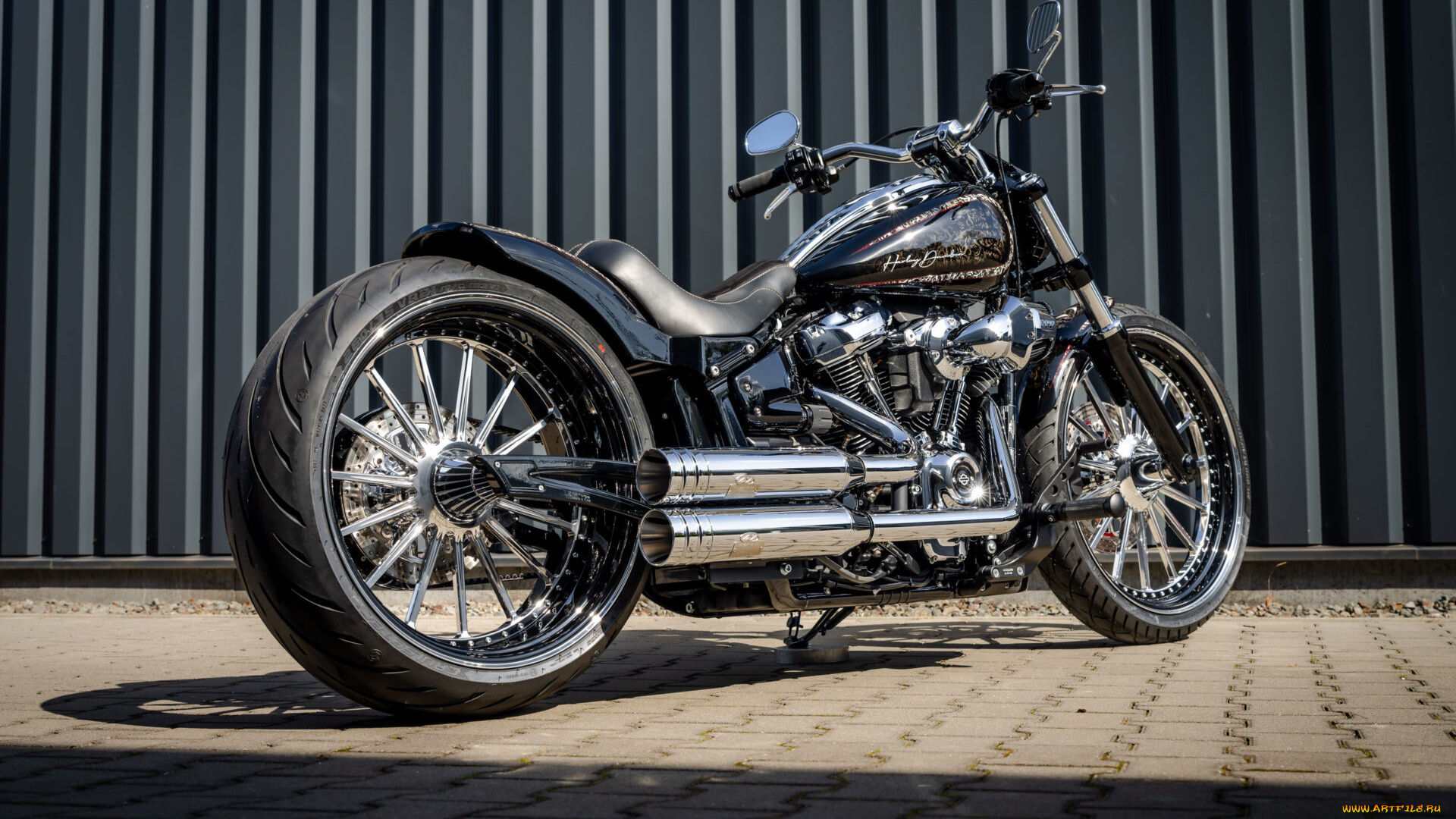 мотоциклы, harley-davidson, softail, breakout, customized, custombikes, crossout