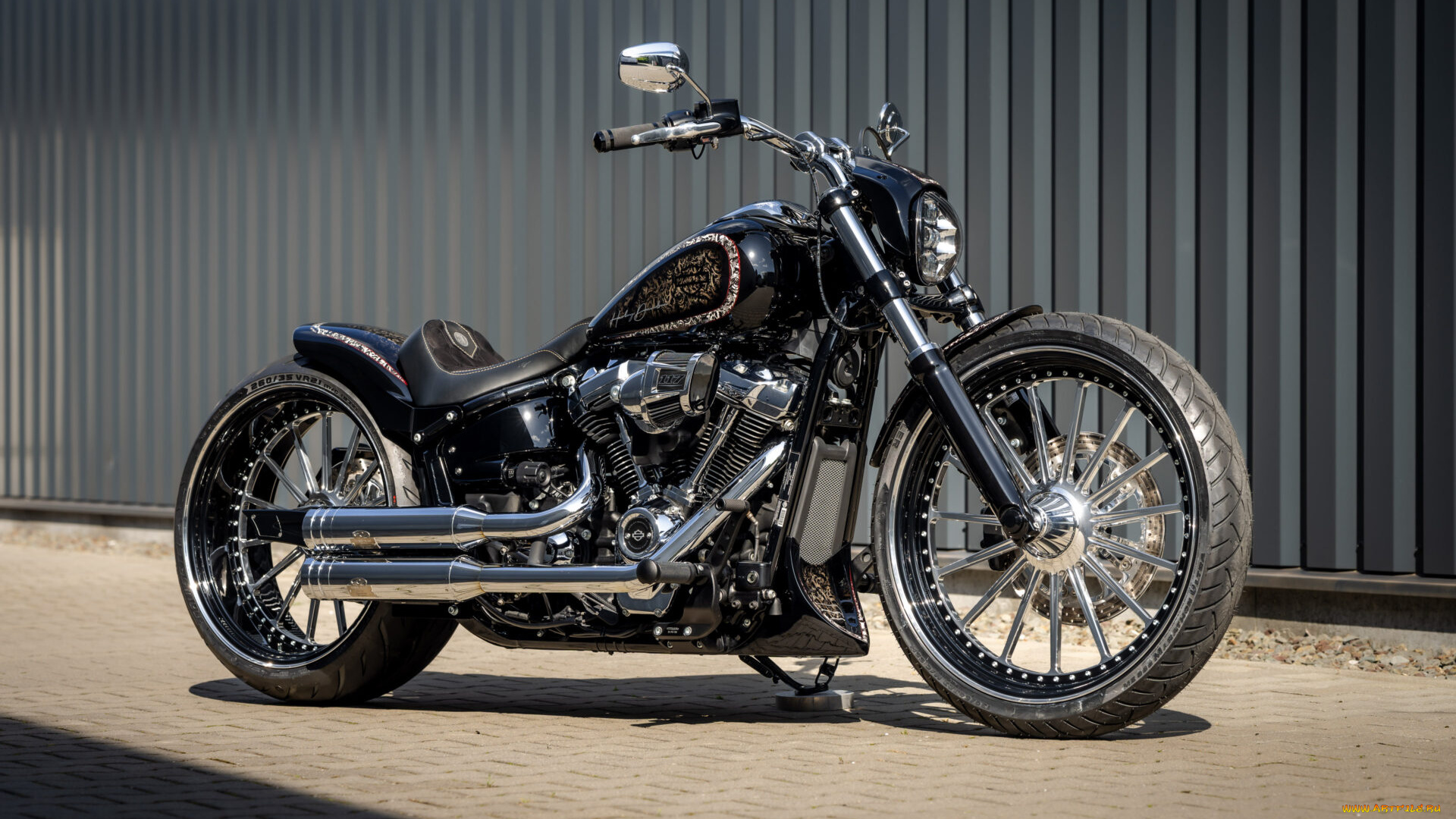 мотоциклы, harley-davidson, softail, breakout, customized, custombikes, crossout