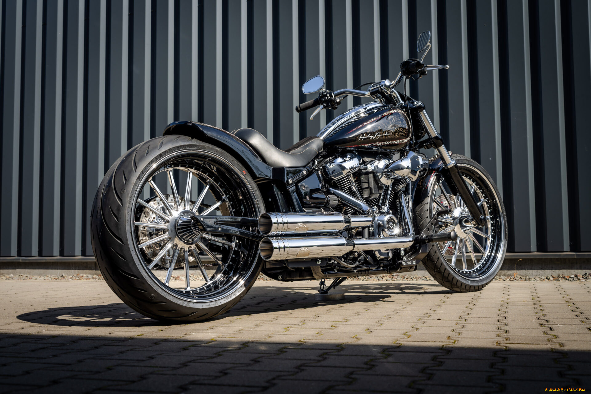 мотоциклы, harley-davidson, softail, breakout, customized, custombikes, crossout