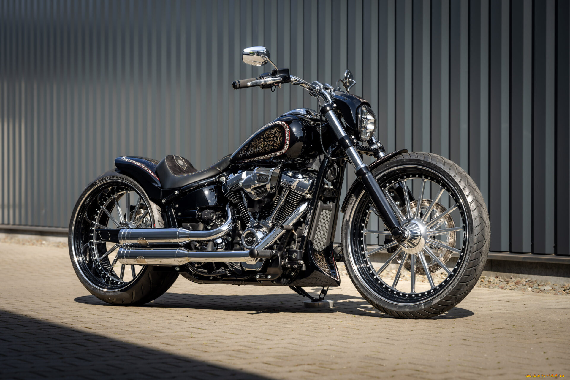мотоциклы, harley-davidson, softail, breakout, customized, custombikes, crossout