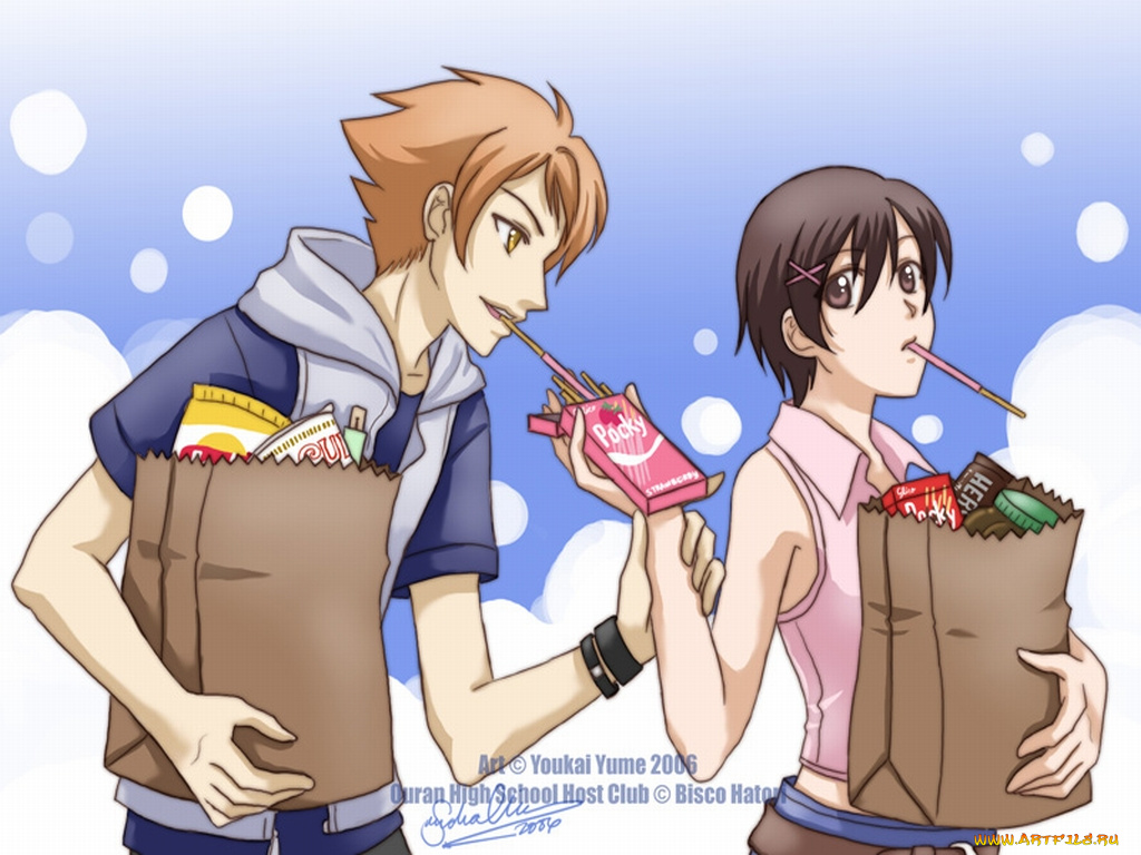 аниме, ouran, high, school, host, club