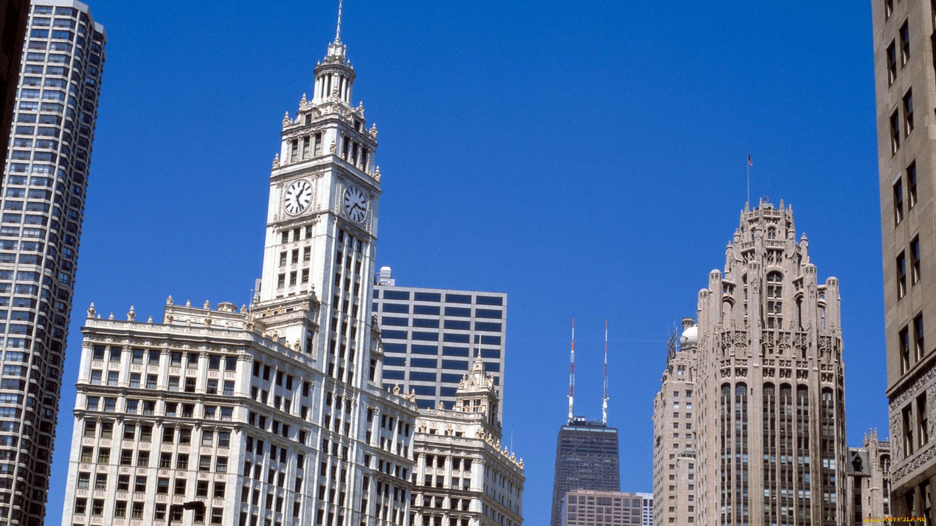 города, Чикаго, сша