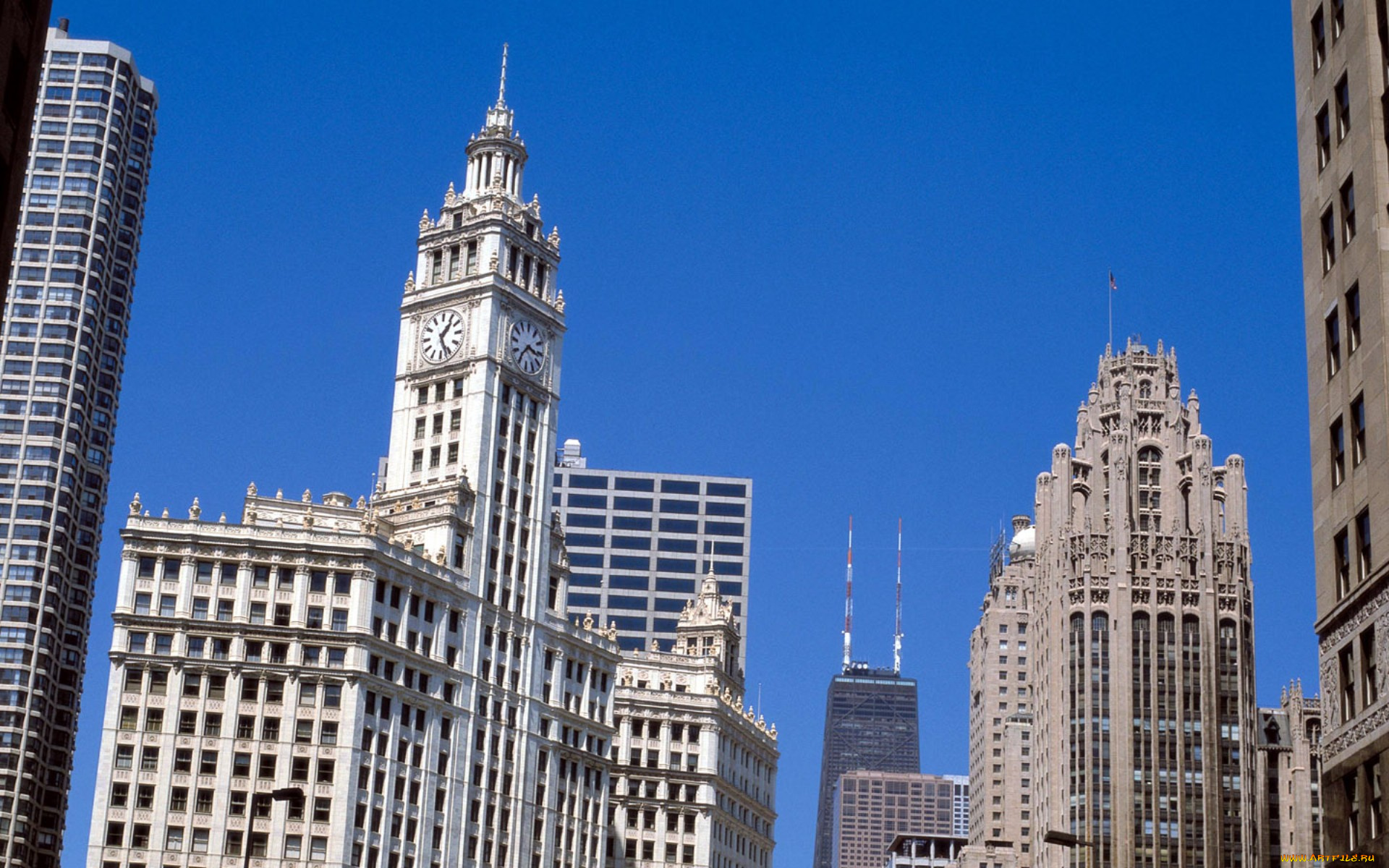 города, Чикаго, сша