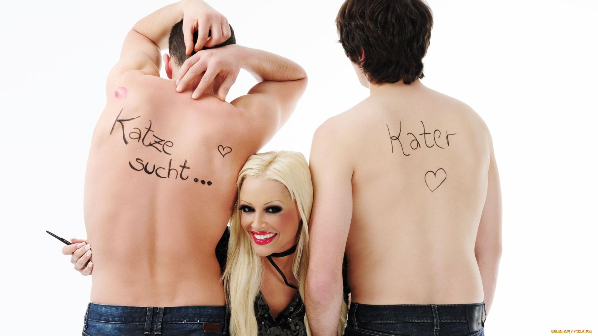 Daniela, Katzenberger, девушки, спина, блондинка