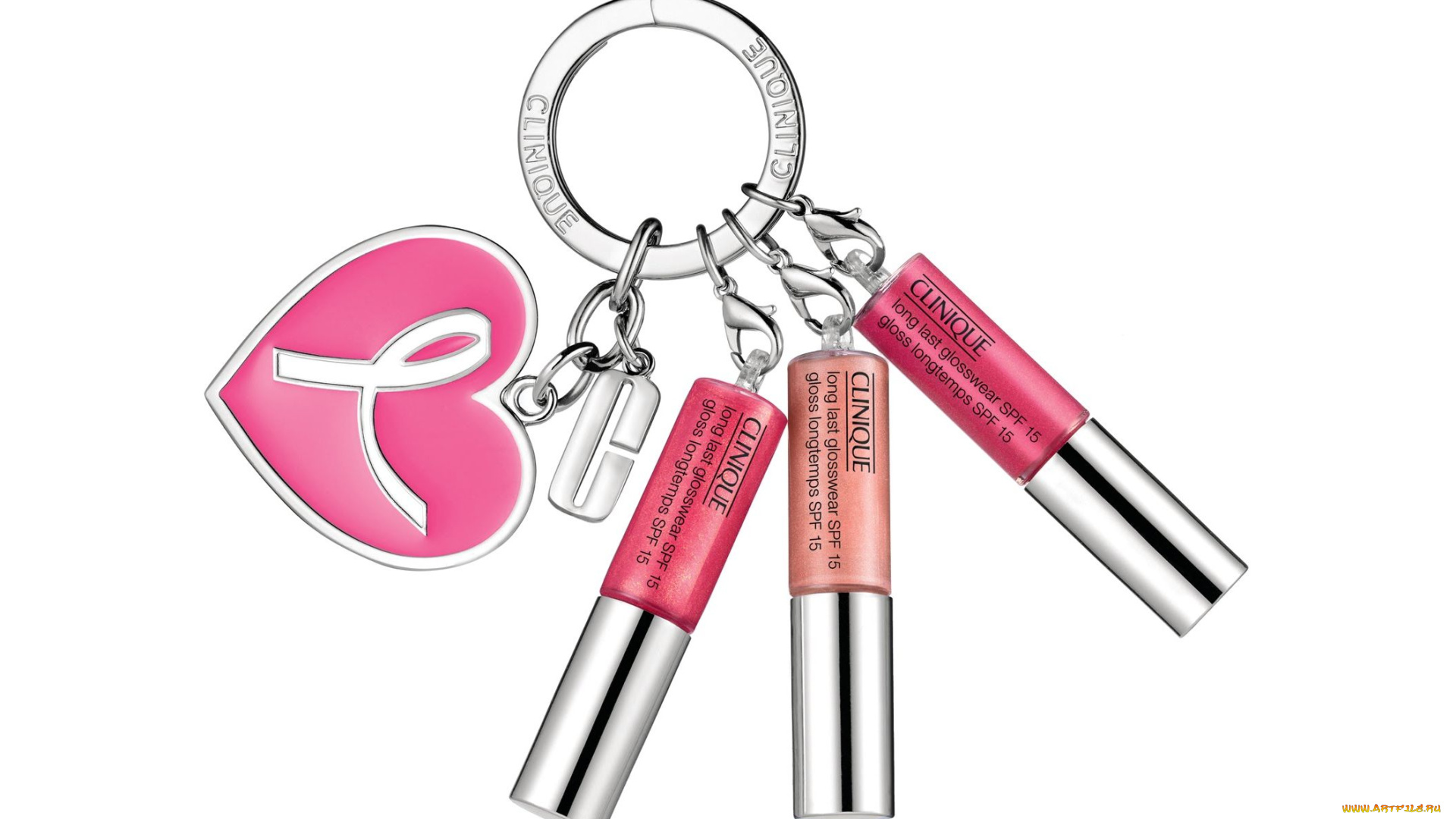 clinique, бренды, брелок, блеск