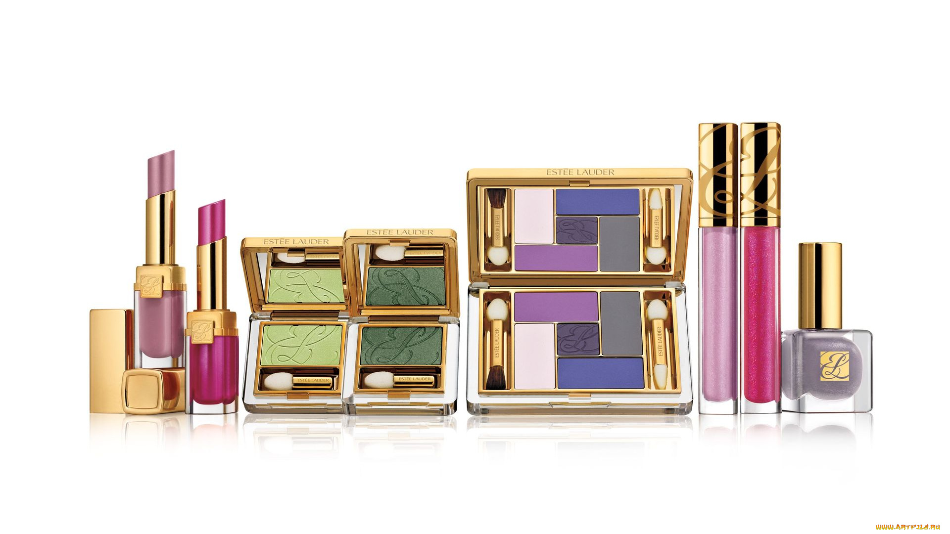 estee, lauder, бренды, помада, блеск, лак, тени