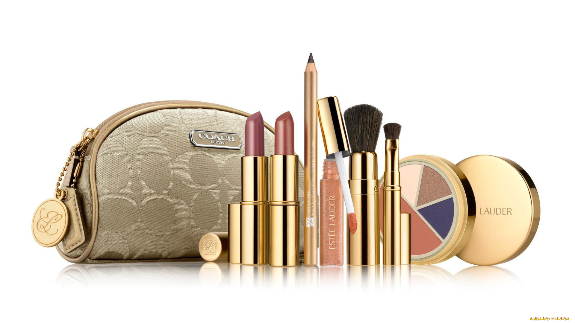 estee, lauder, бренды, помада, карандаш, косметика, кисточка, блеск