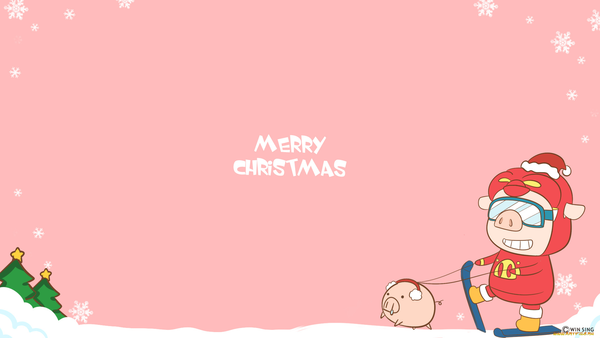 праздничные, векторная, графика, новый, год, снежинки