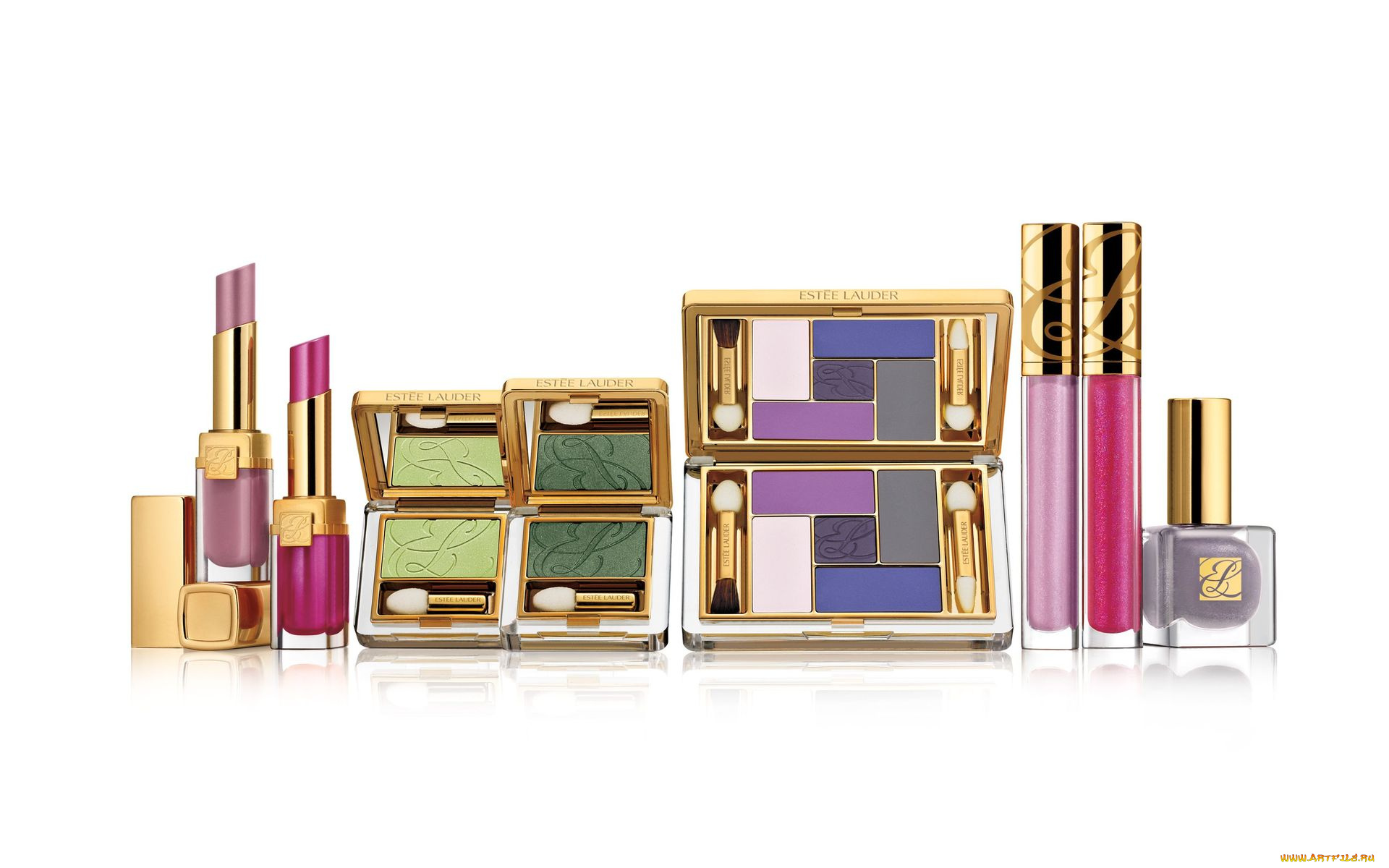 estee, lauder, бренды, помада, блеск, лак, тени