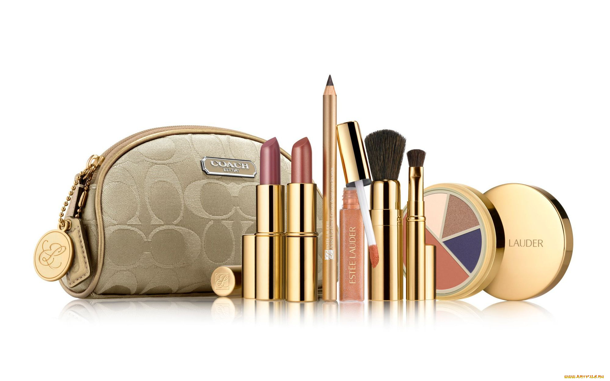 estee, lauder, бренды, помада, карандаш, косметика, кисточка, блеск