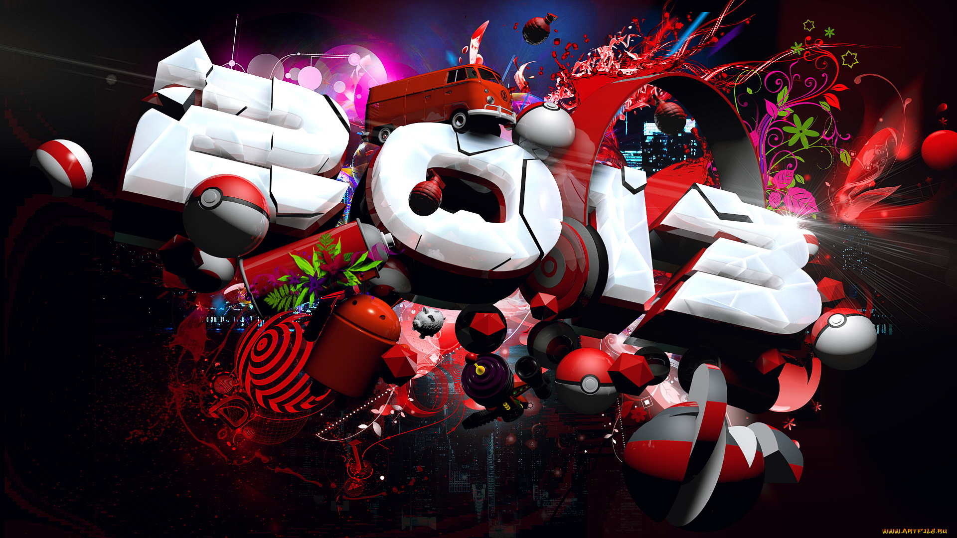 праздничные, векторная, графика, новый, год, цифры