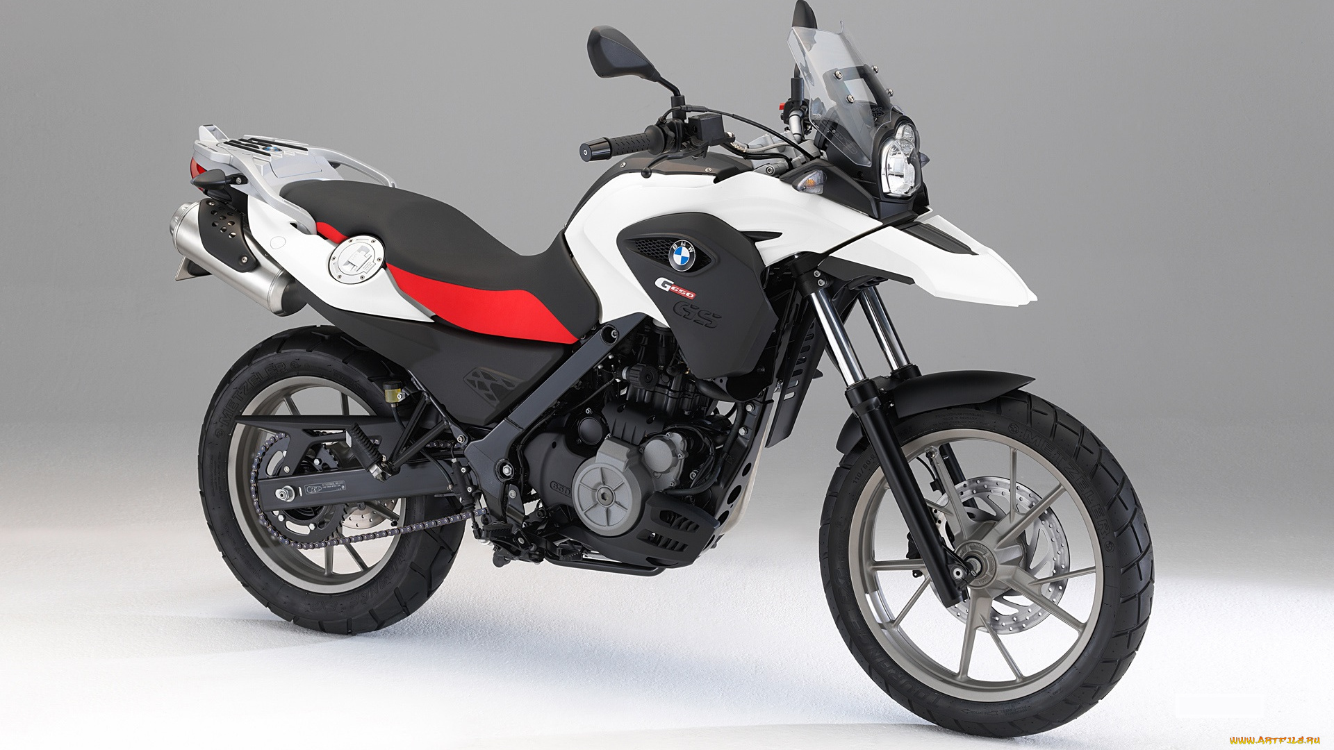 мотоциклы, bmw, белый, красный, 2010, g-650, gs