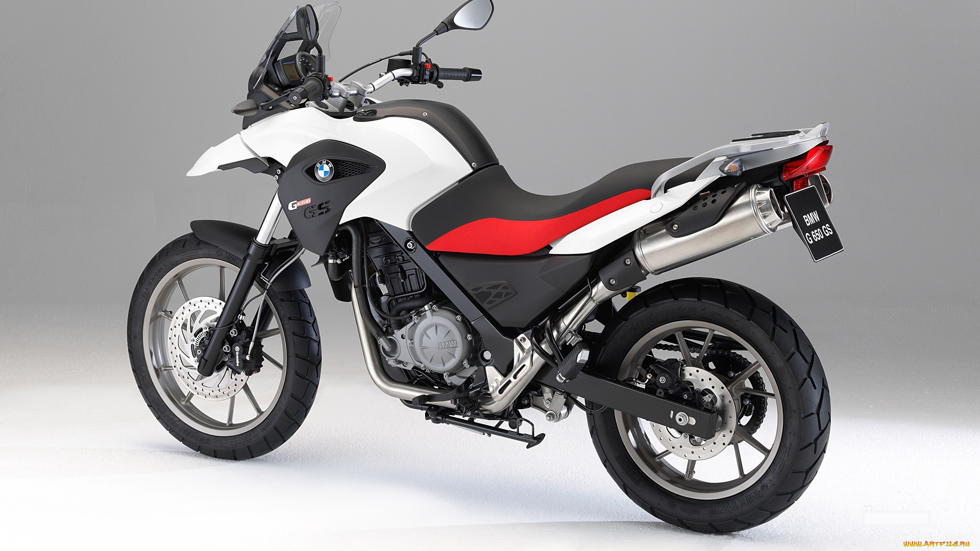 мотоциклы, bmw, g-650, белый, красный, 2010, gs