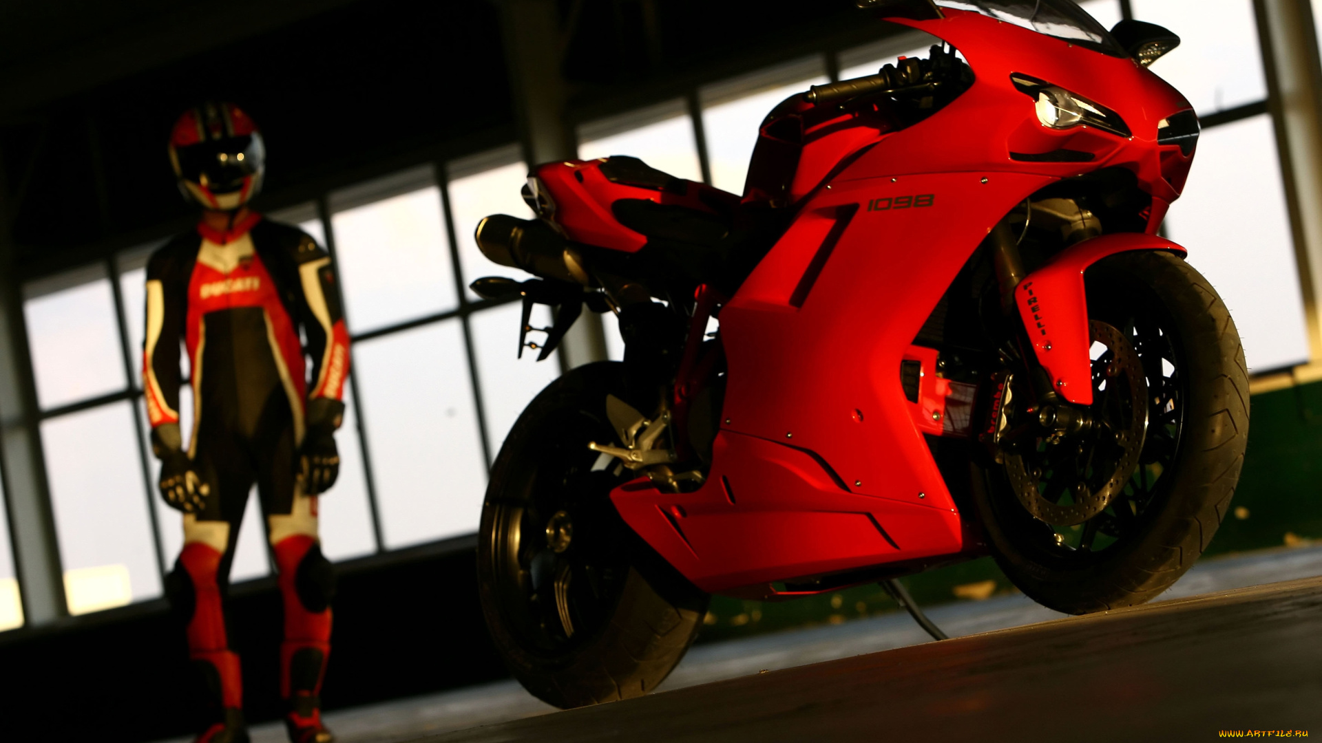 мотоциклы, ducati, red