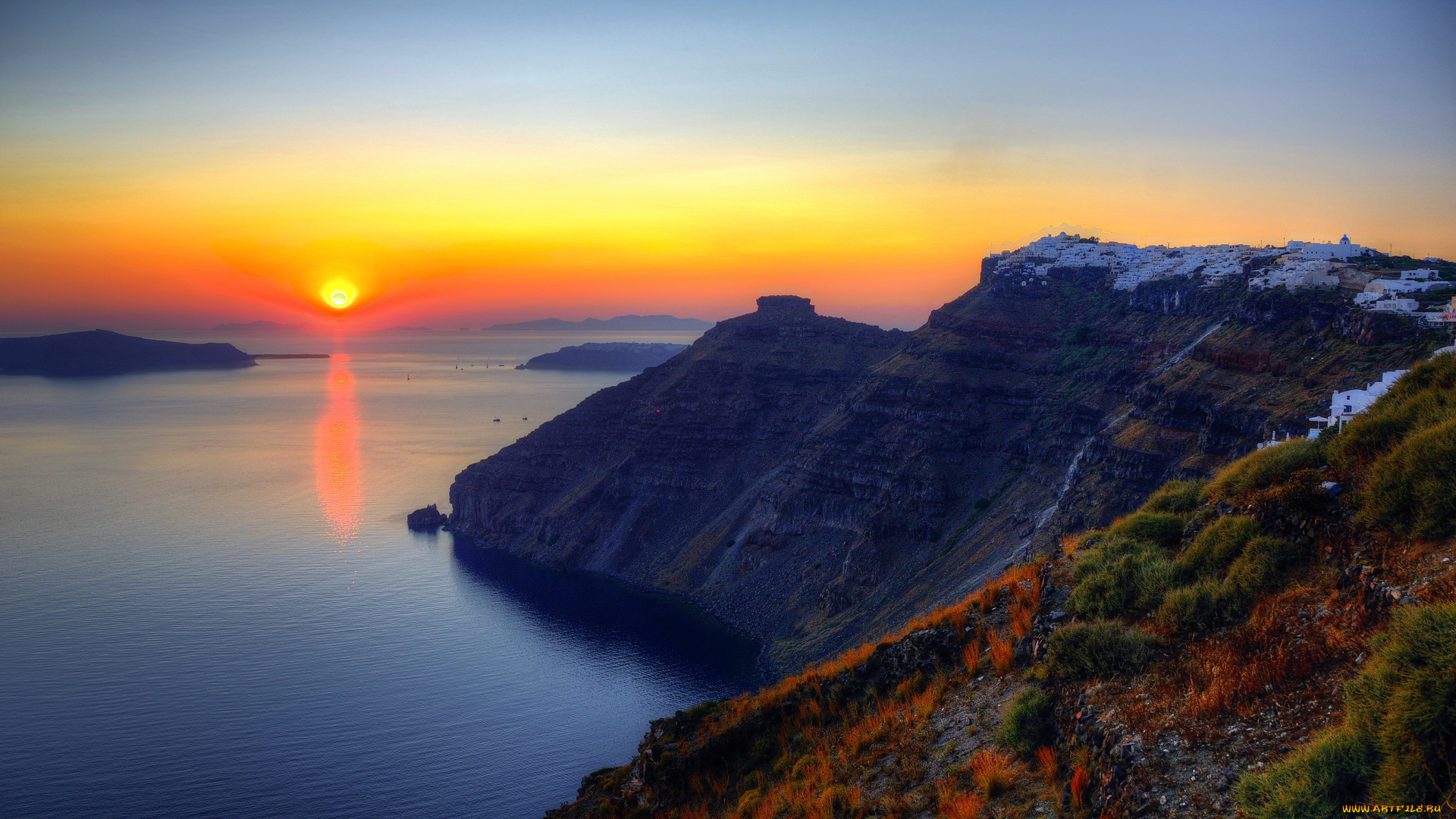природа, восходы, закаты, море, побережье, закат, греция