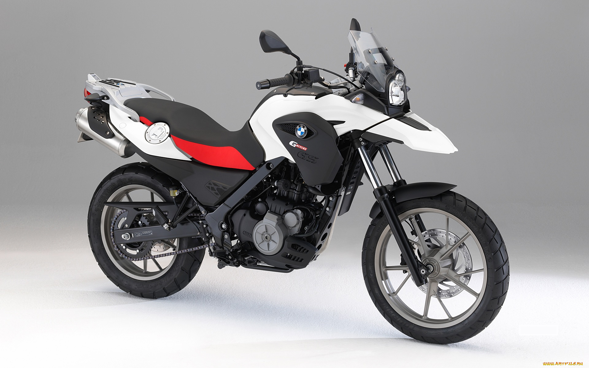 мотоциклы, bmw, белый, красный, 2010, g-650, gs