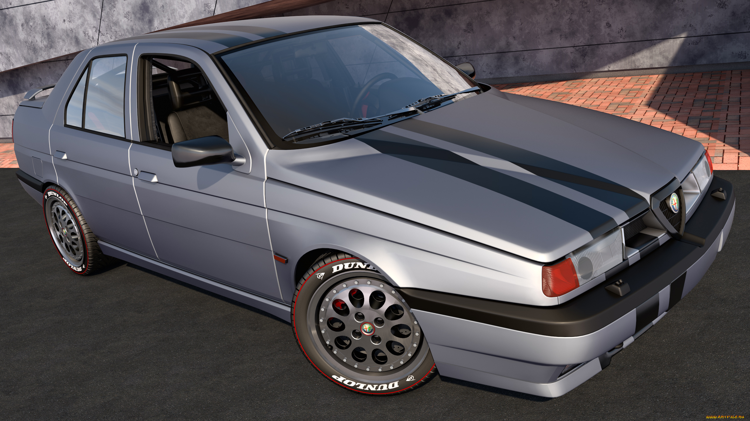 автомобили, 3д, alfa, romeo, 155, 1992