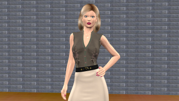 Картинка 3д+графика people+ люди девушка взгляд