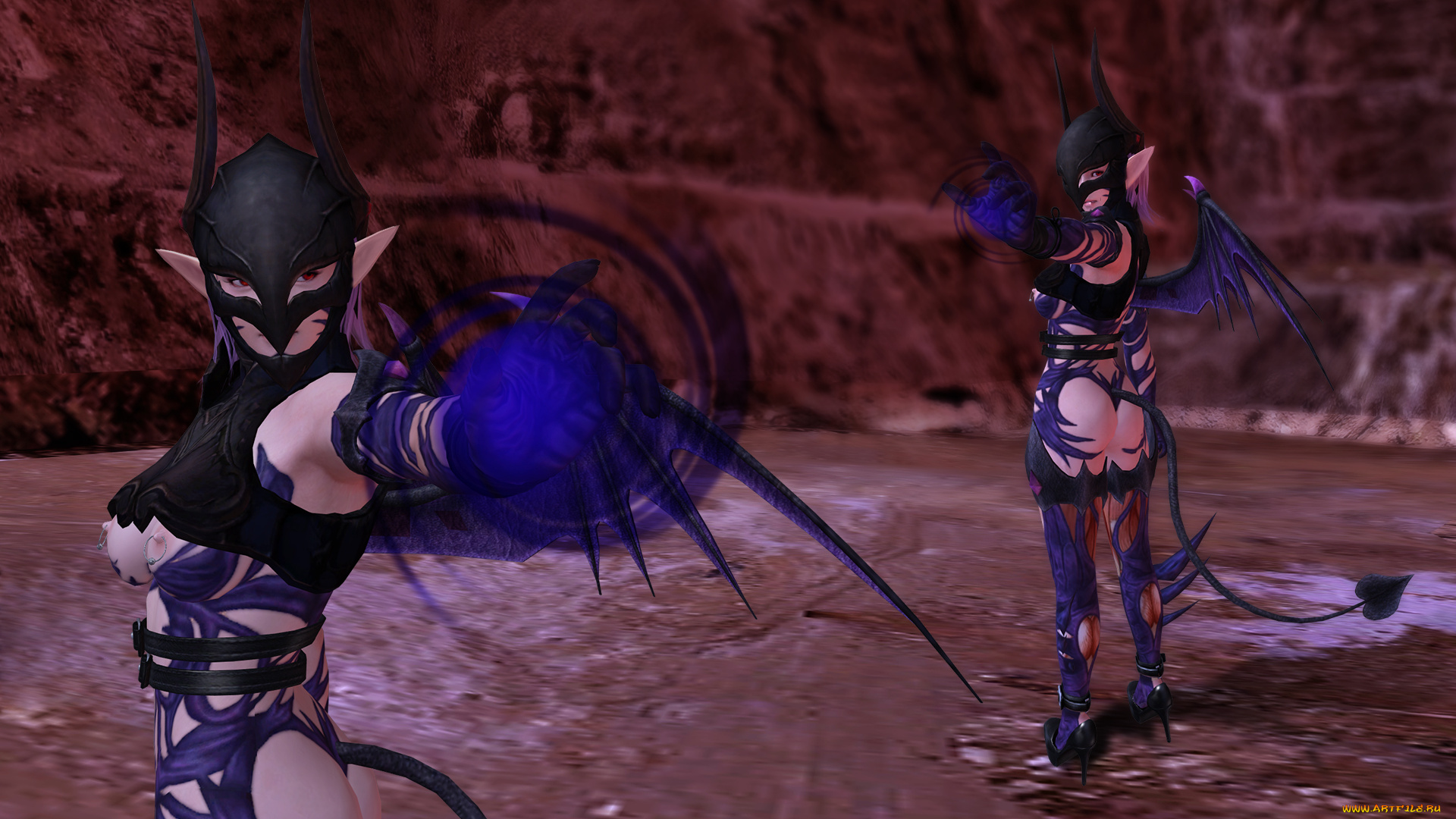 3д, графика, эльфы, , elves, фон, взгляд, эльфийки