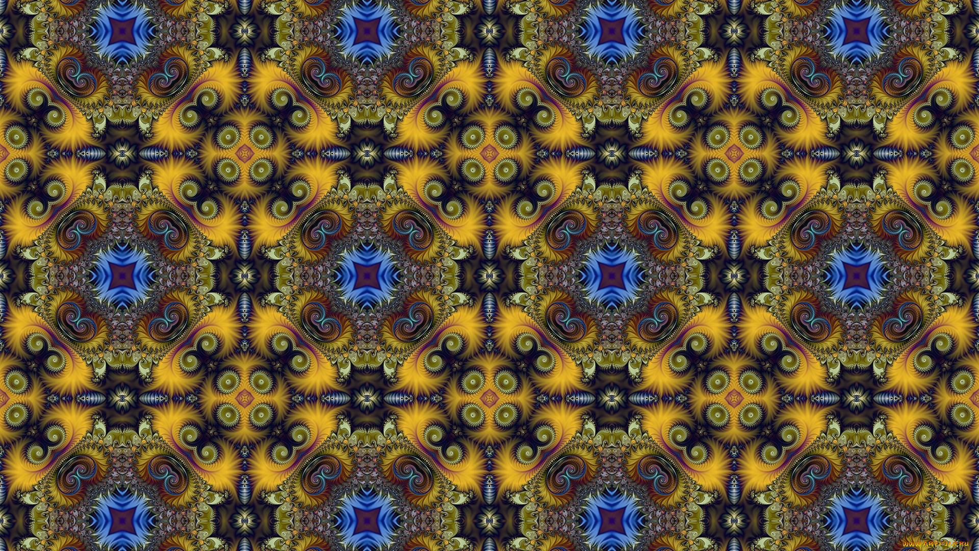 3д, графика, фракталы, , fractal, узор, цвета, фон