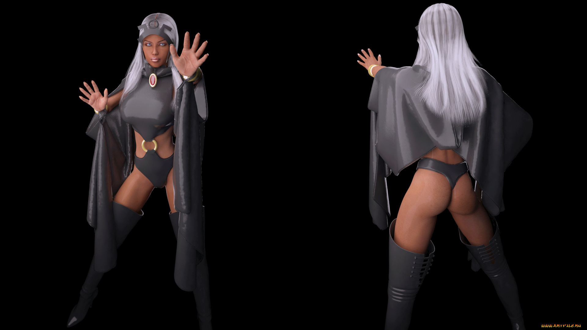 3д, графика, люди, , people, зеркало, поза, блондинки, фон, девушка, взгляд