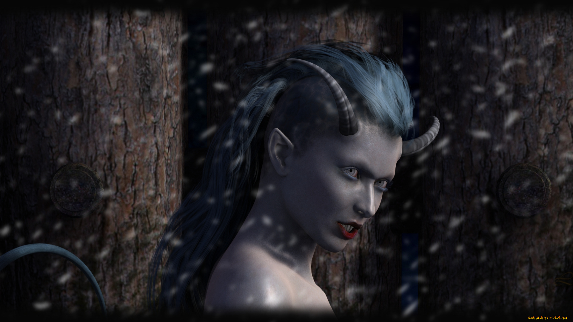 3д, графика, существа, , creatures, кастаника, фон, взгляд