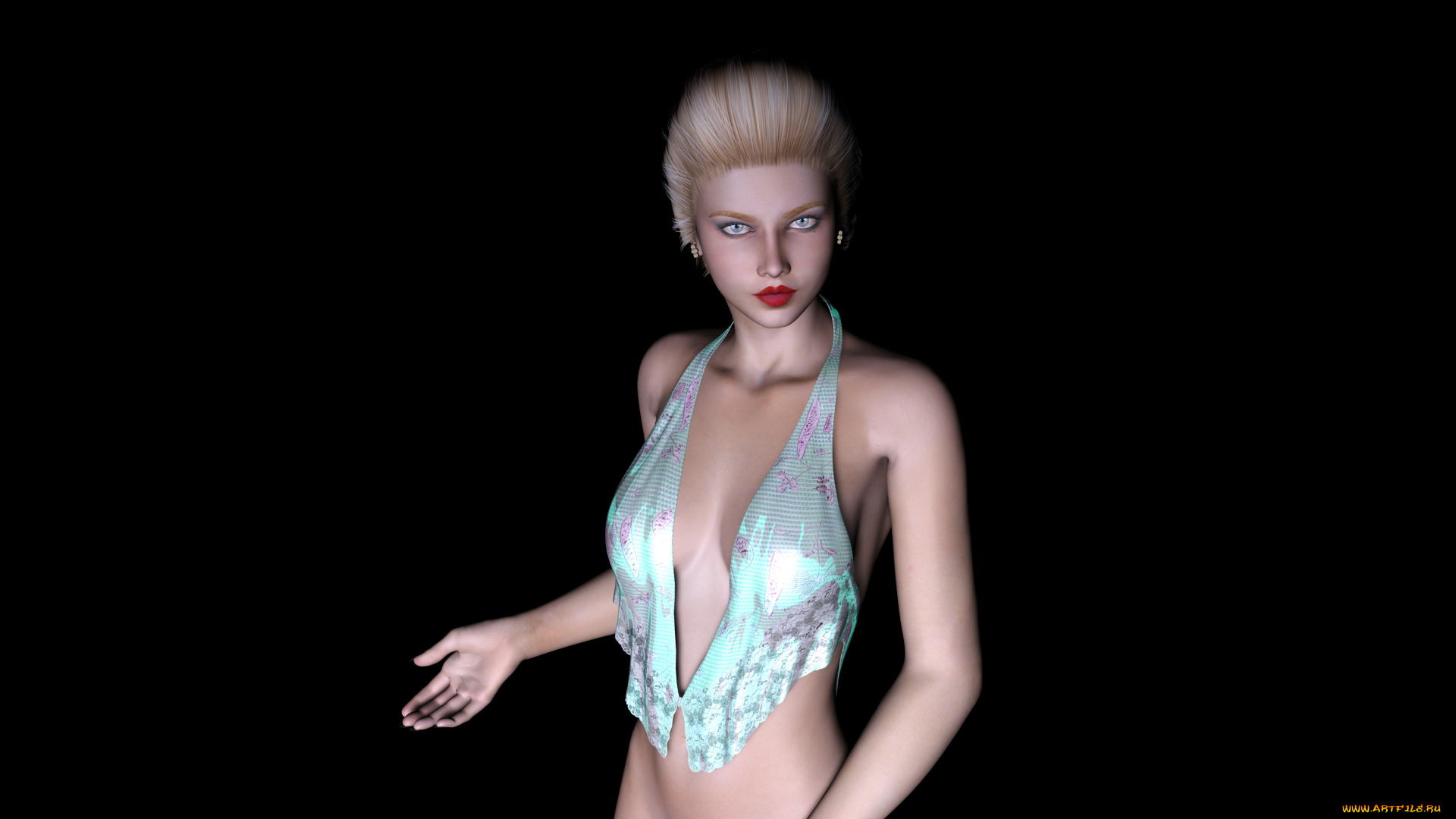 claudia, 3д, графика, люди, , people, фон, девушка, взгляд, блондинка